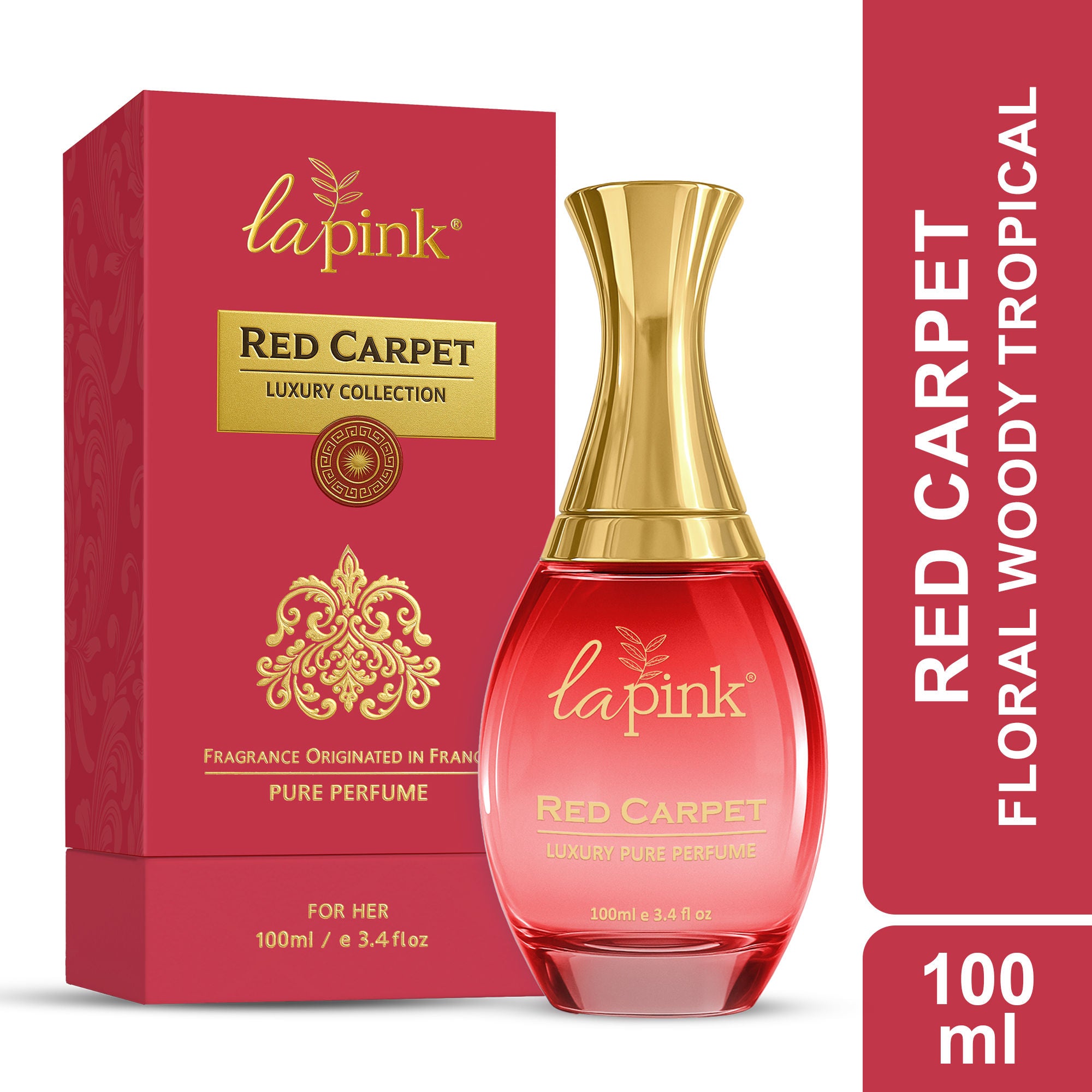 Red Carpet French Luxury Pure Perfume For Women - 100ml