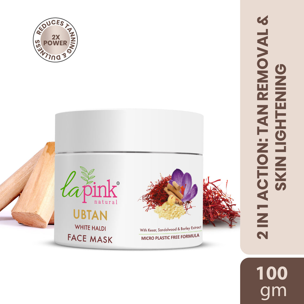 Ubtan Face Mask Pack With Saffron For Fresh & Glowing Skin, Removes Tan & Blemish