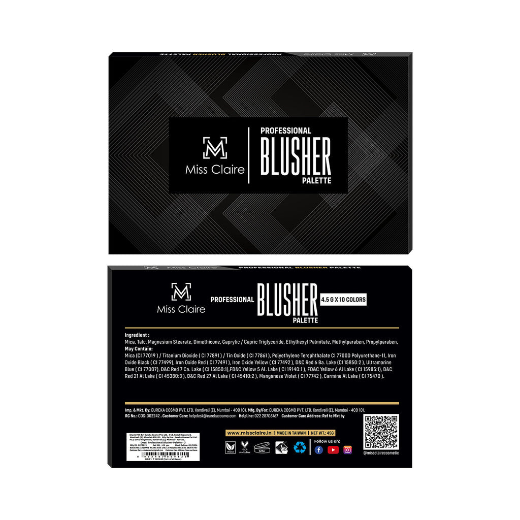 Professional Blusher Palette - 3