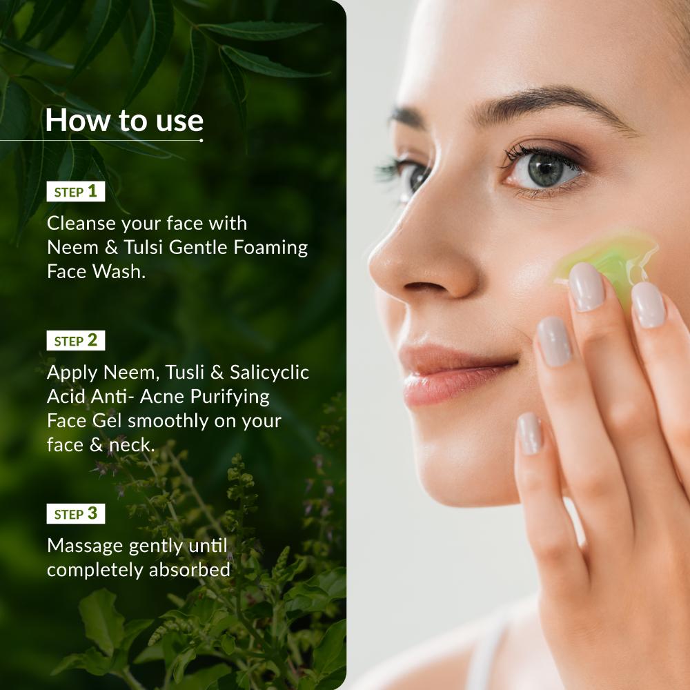 Neem, Tulsi & Salicylic Acid Anti-Acne Purifying Face Gel