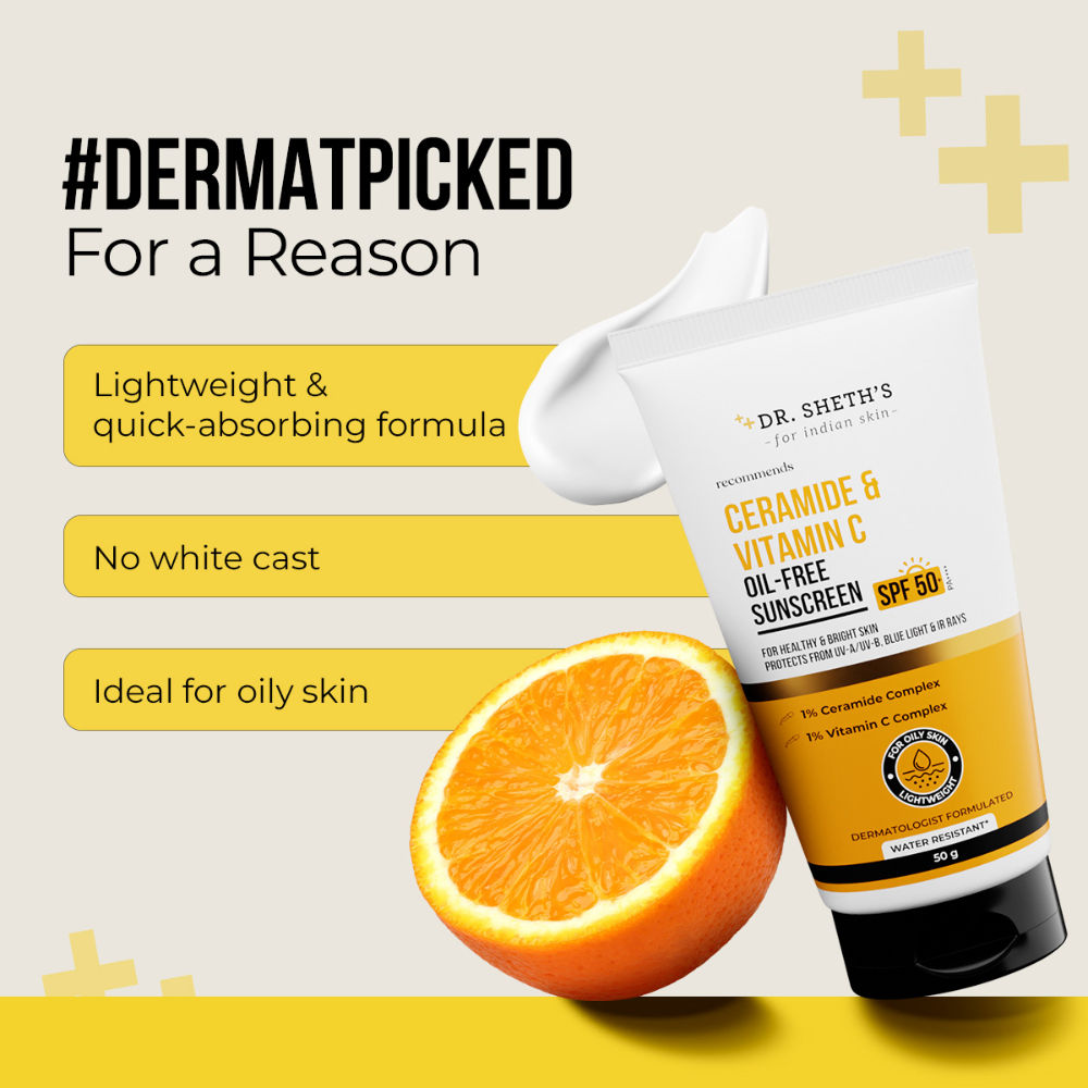 Ceramide & Vitamin C Oil-Free Sunscreen SPF 50+ PA++++ In-Vivo Tested