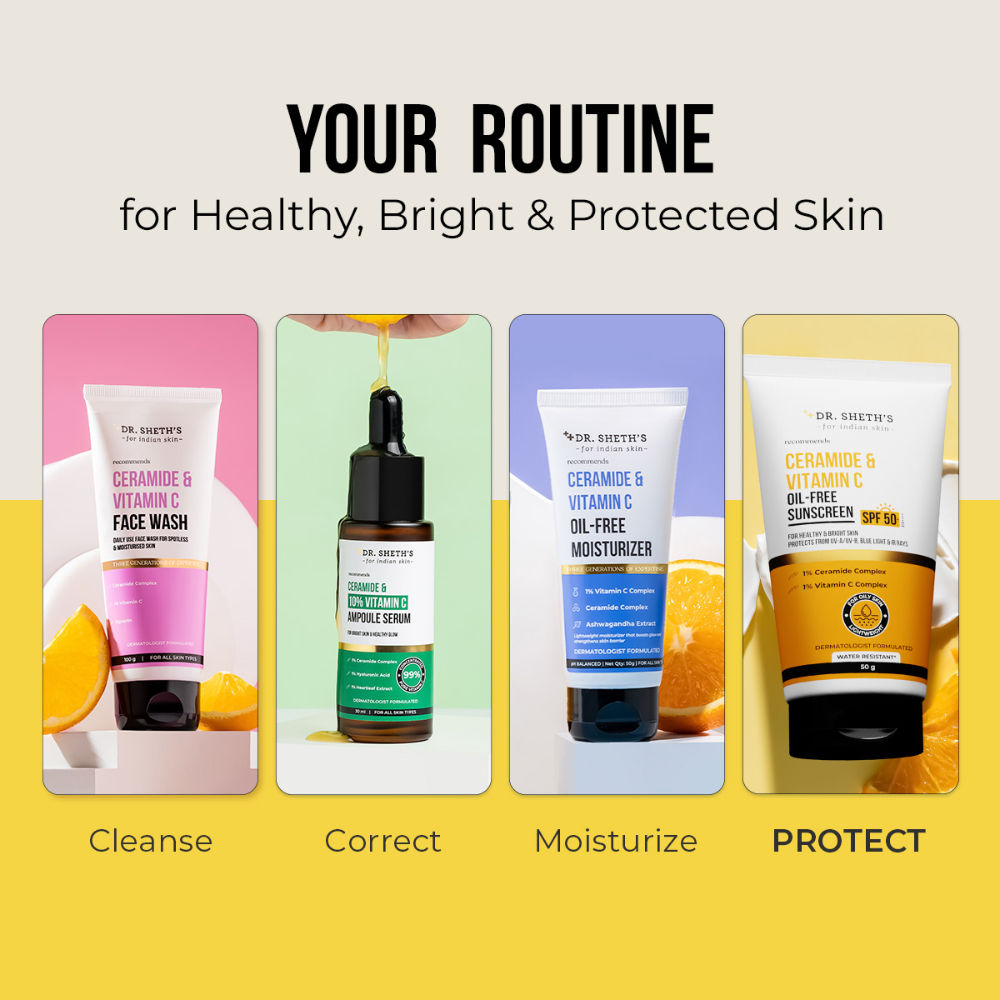 Ceramide & Vitamin C Oil-Free Sunscreen SPF 50+ PA++++ In-Vivo Tested