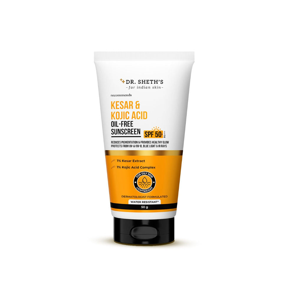 Kesar & Kojic Oil-Free Sunscreen SPF 50+ PA++++ In-Vivo Tested For Pigmentation