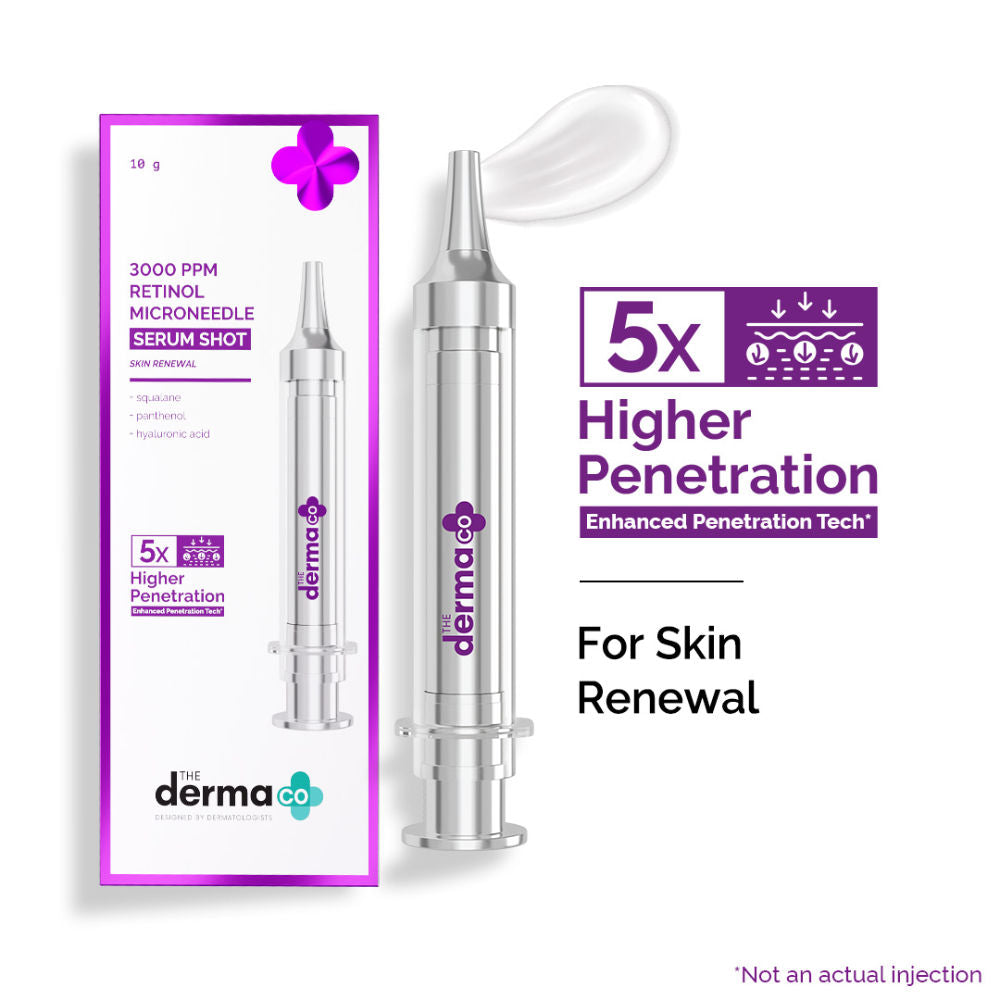 3000 PPM Retinol Microneedle Serum Shot Anti-Ageing, Wrinkles, Fine Lines, All Skin
