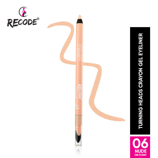 Turning Heads Crayon Gel Eyeliner Cum Kajal Pencil - Nude