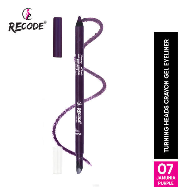 Turning Heads Crayon Gel Eyeliner Cum Kajal Pencil - Jamunia Purple