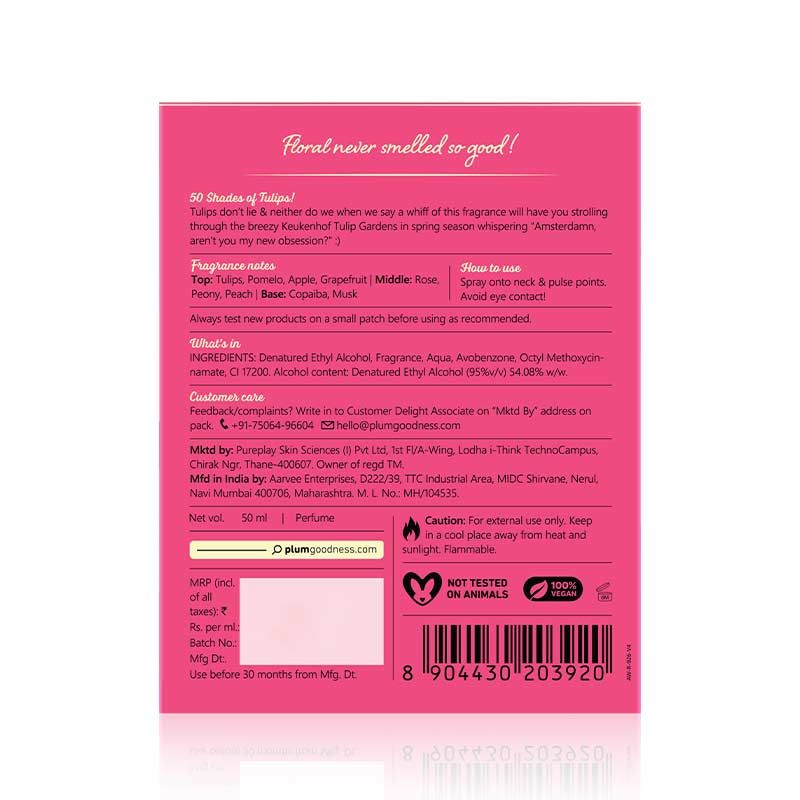 Body Lovin Tulips Dont Lie Eau De Parfum Long Lasting Floral Perfume