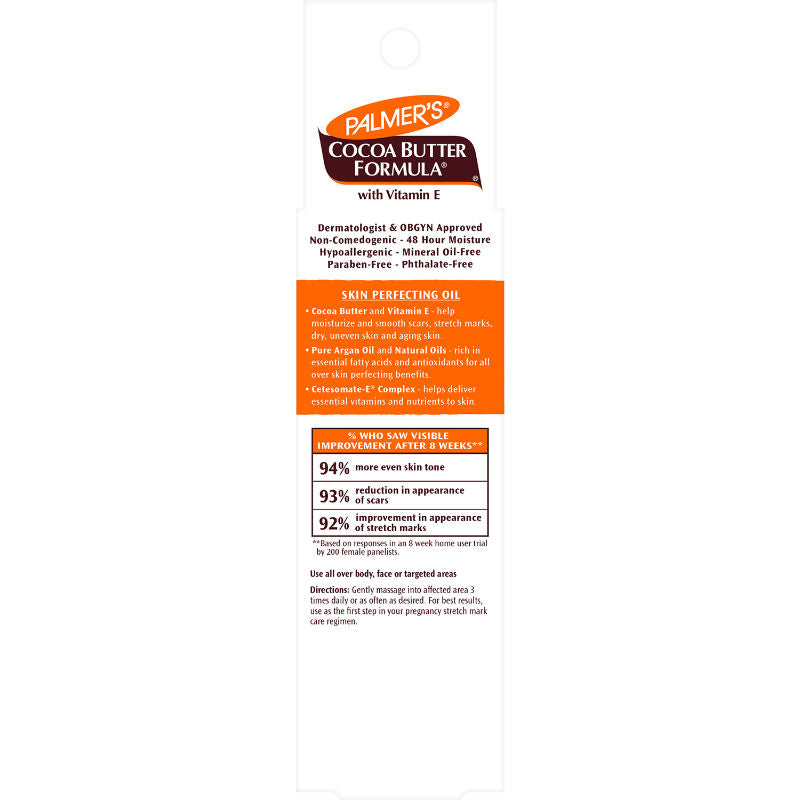 Cocoa Butter Skin Therapy Oil For Scars, Stretch Marks, Uneven Skin Tone & Ageing Skin