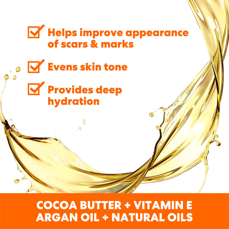 Cocoa Butter Skin Therapy Oil For Scars, Stretch Marks, Uneven Skin Tone & Ageing Skin