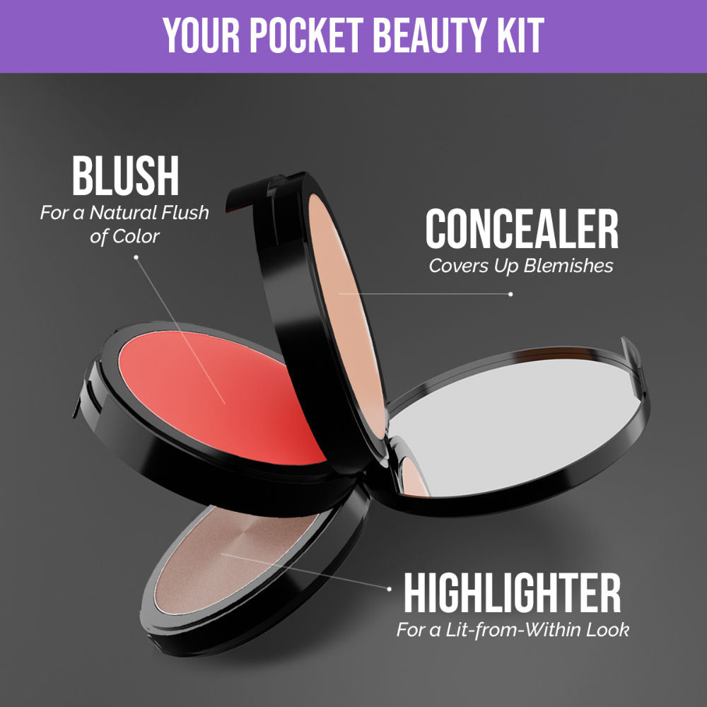 9To9 Triple Treat Stacked Face Palette - 01 Main Character