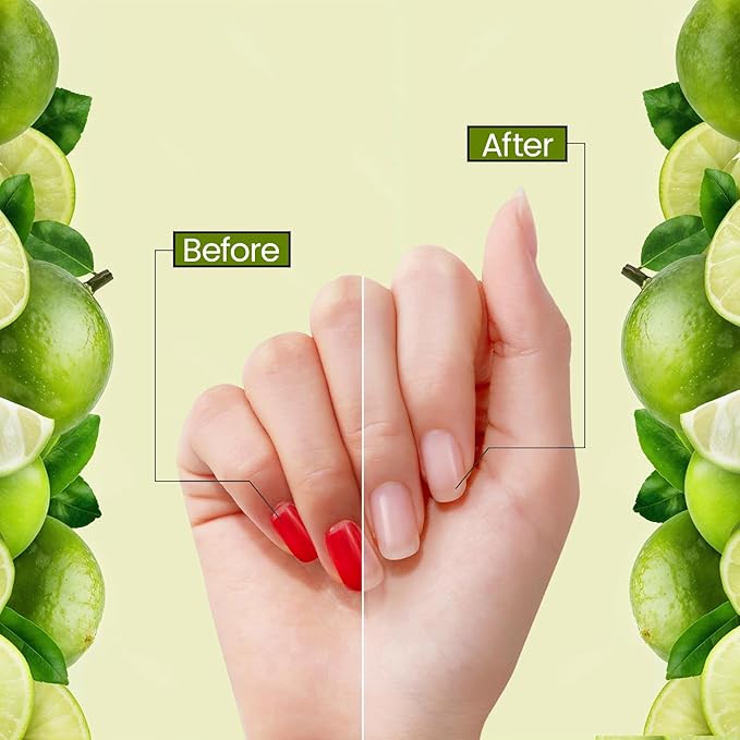 Lemon Scented Nail Polish Remover Wipes