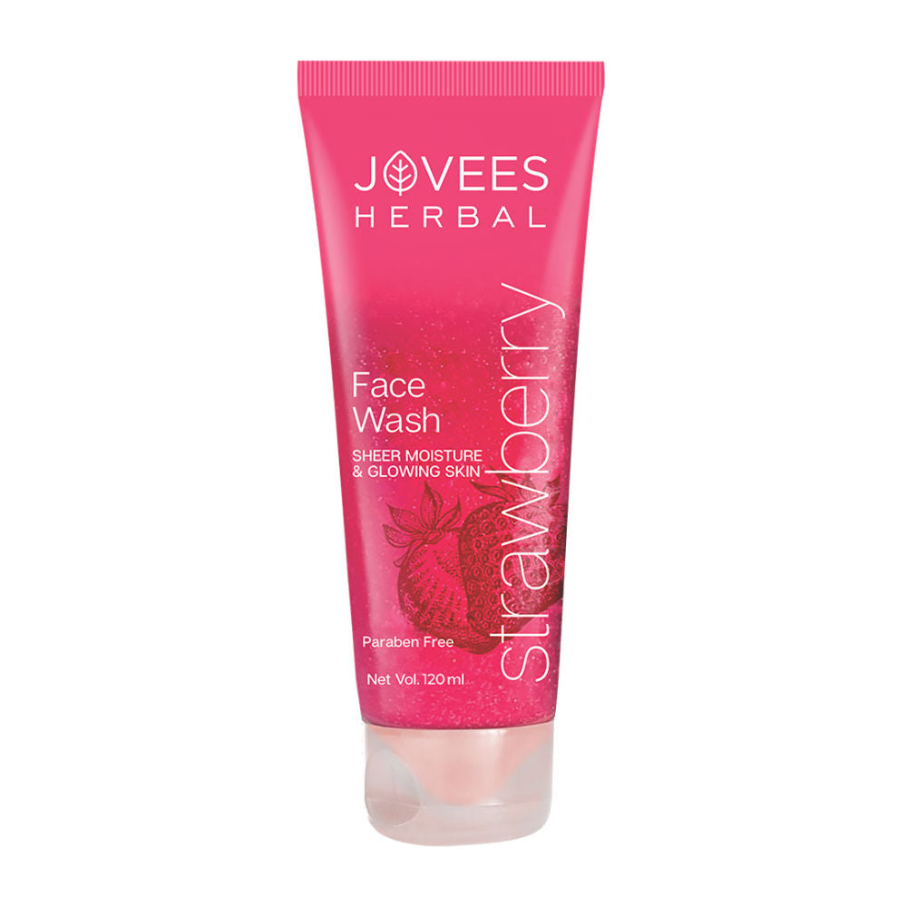 Herbal Strawberry Face Wash With Strawberry Extracts For Sheer Moisture & Glowing Skin