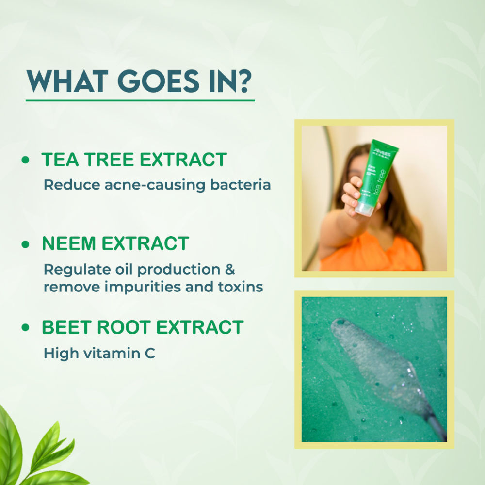 Herbal Tea Tree Face Wash For Oily & Acne Free Glowing Skin