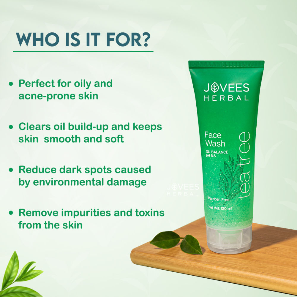Herbal Tea Tree Face Wash For Oily & Acne Free Glowing Skin