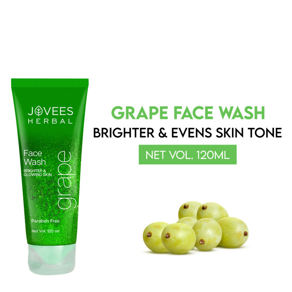 Herbal Grape Fairness Face Wash For Dull Skin Removes Dark Spots And Gives Healthy Looking Skin - 120 ml
