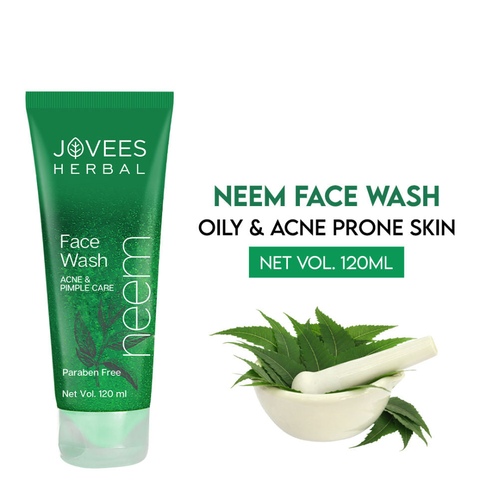 Herbal Neem Face Wash For Acne And Pimple Care Bright, Clear And Glowing Skin - 120 ml