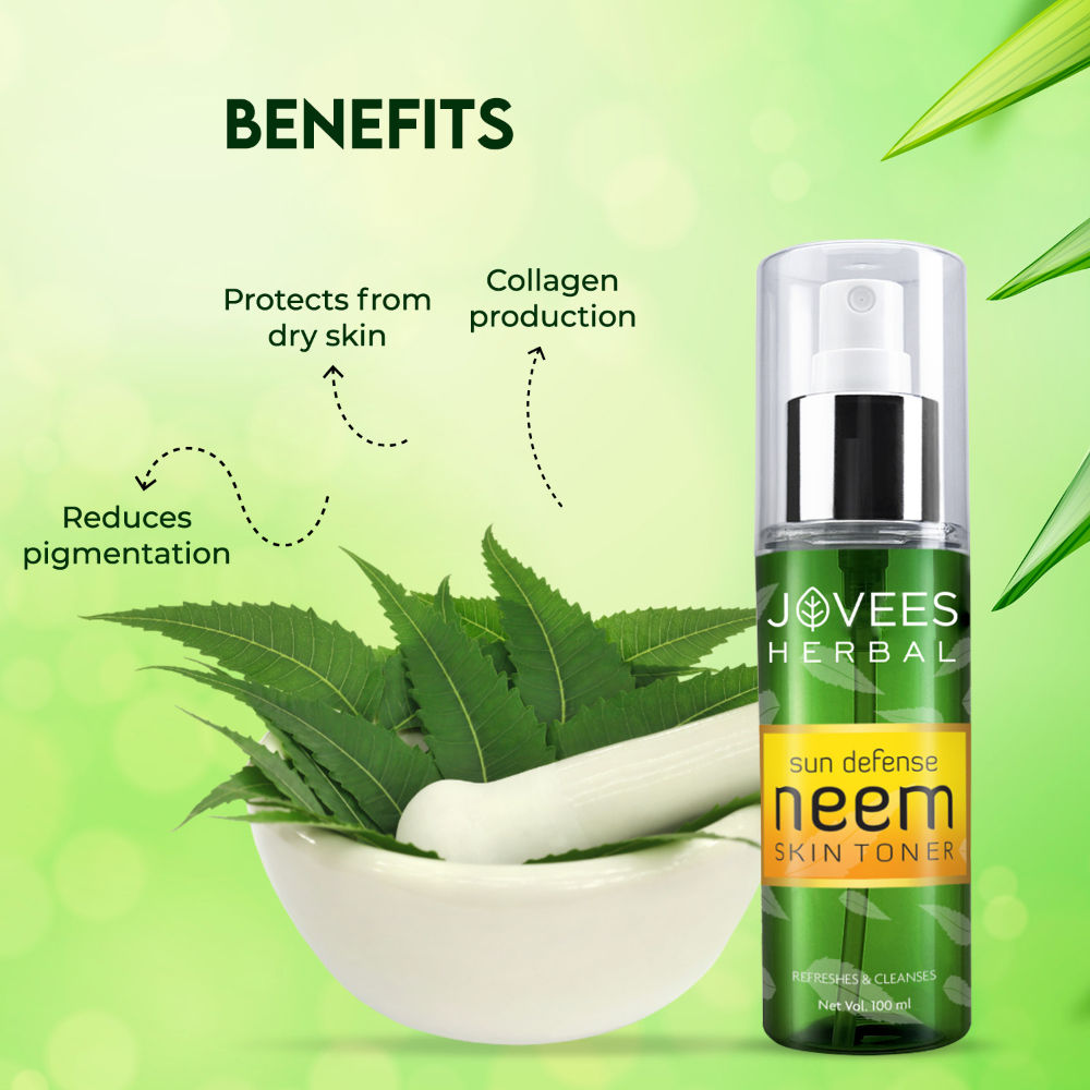 Herbal Sun Defence Neem Skin Toner Pore Tightening And Protection Against Sun Damage & Tanning - 100 ml