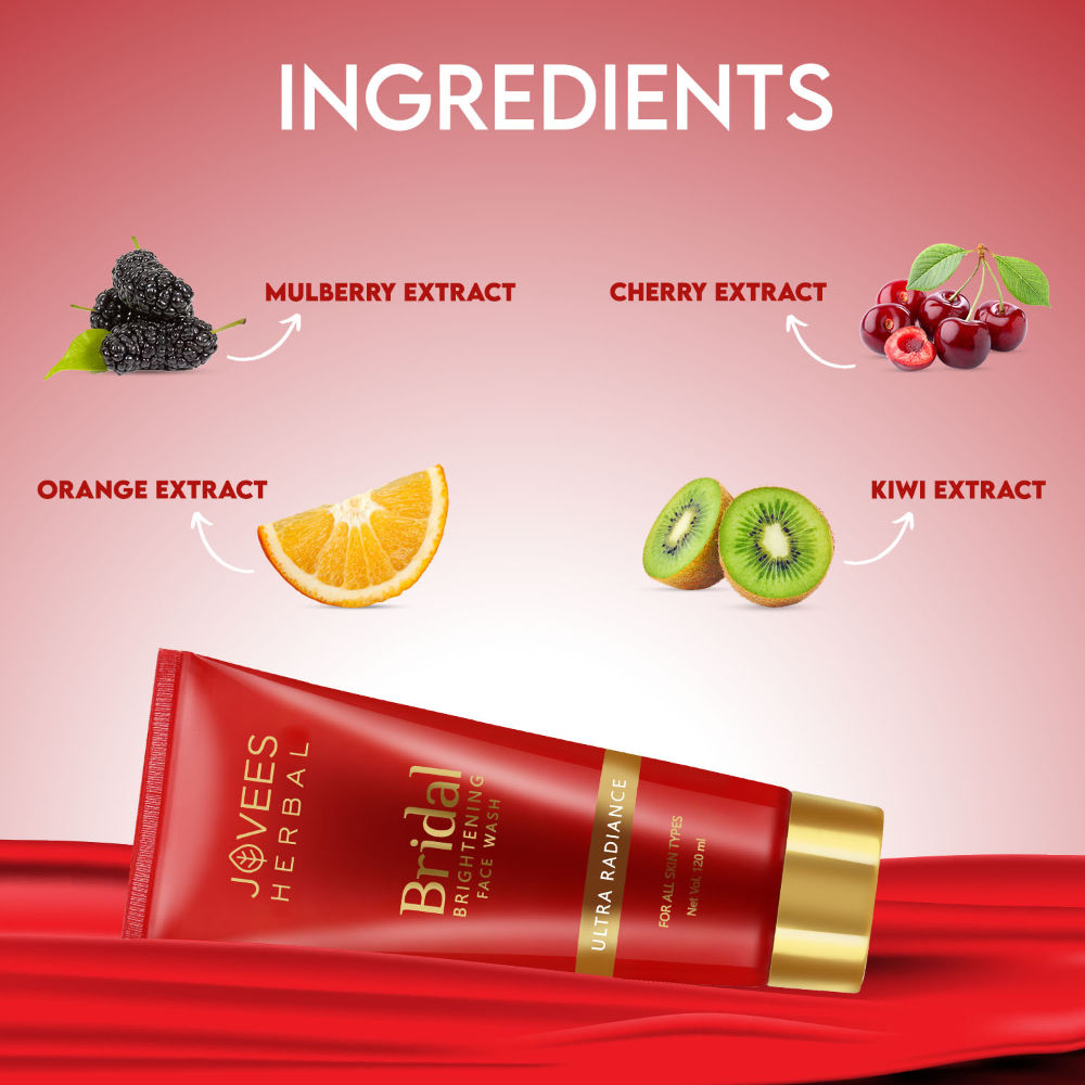 Herbal Bridal Brightening Face Wash For Ultra Radiance & Brightening Skin For All Skin Types - 120 ml