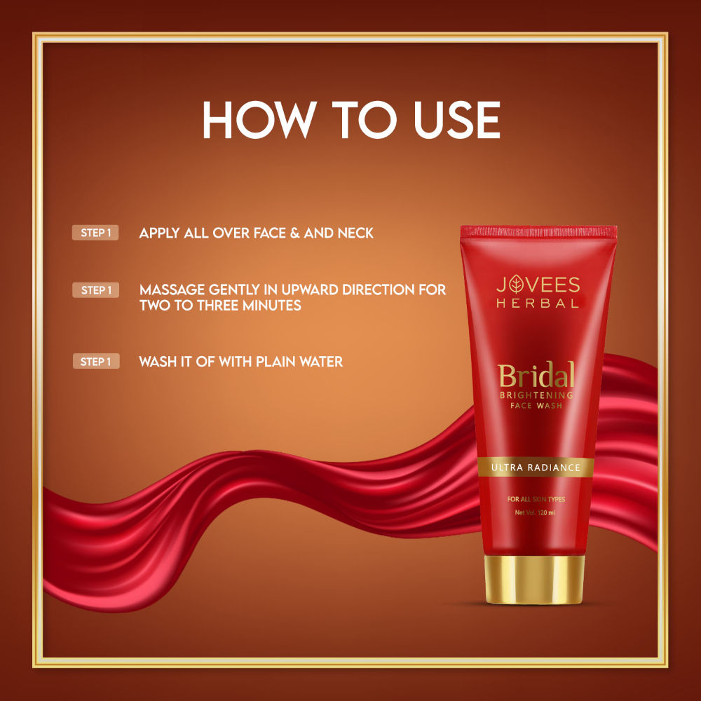 Herbal Bridal Brightening Face Wash For Ultra Radiance & Brightening Skin For All Skin Types - 120 ml