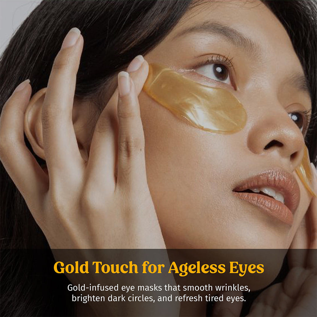 Gold E-Care Gel Eye Mask Reduces Dark Circles Hydrating, Brightening