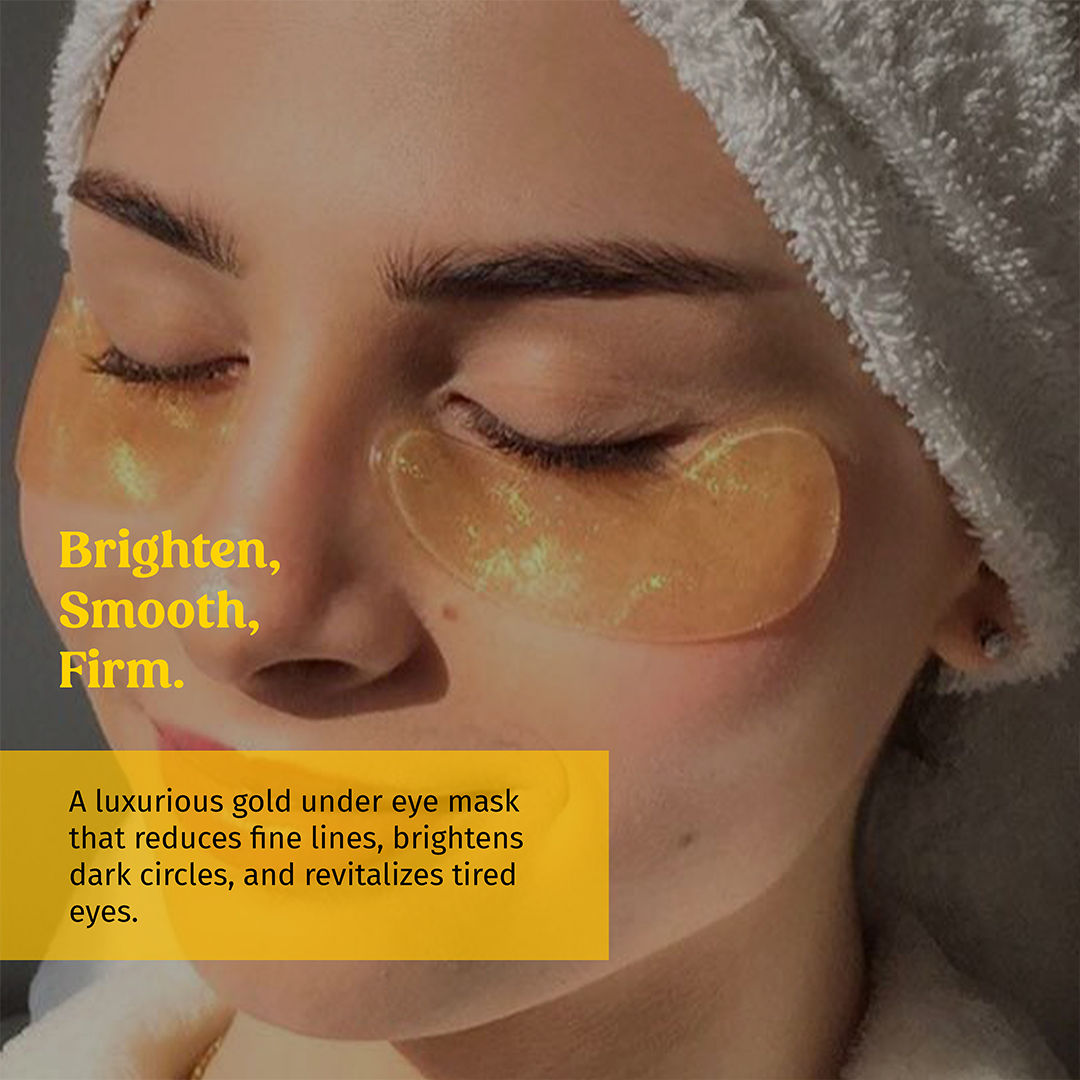 Gold E-Care Gel Eye Mask Reduces Dark Circles Hydrating, Brightening
