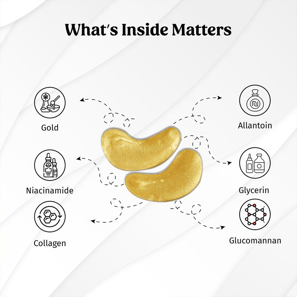 Gold E-Care Gel Eye Mask Reduces Dark Circles Hydrating, Brightening