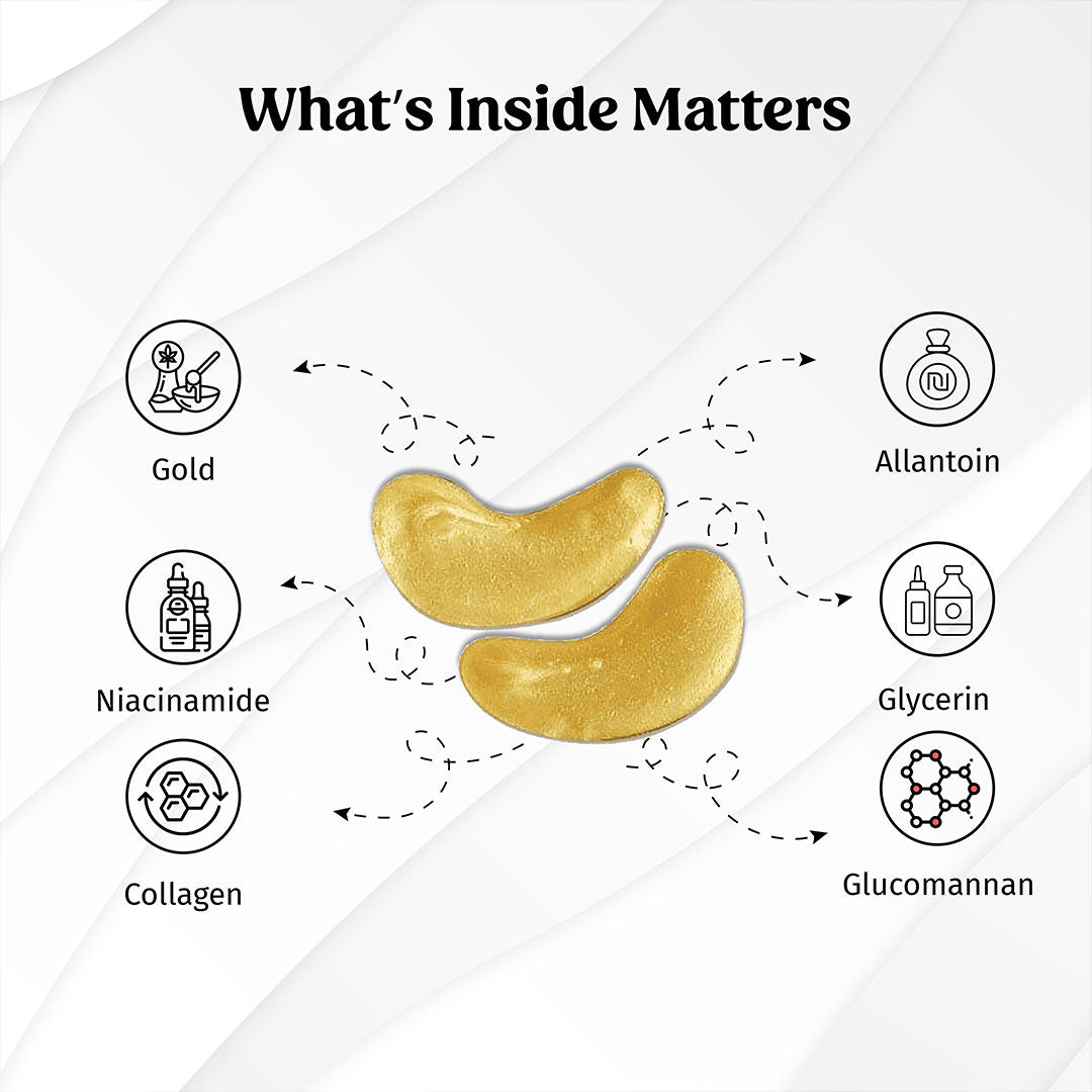 Gold E-Care Gel Eye Mask Reduces Dark Circles Hydrating, Brightening