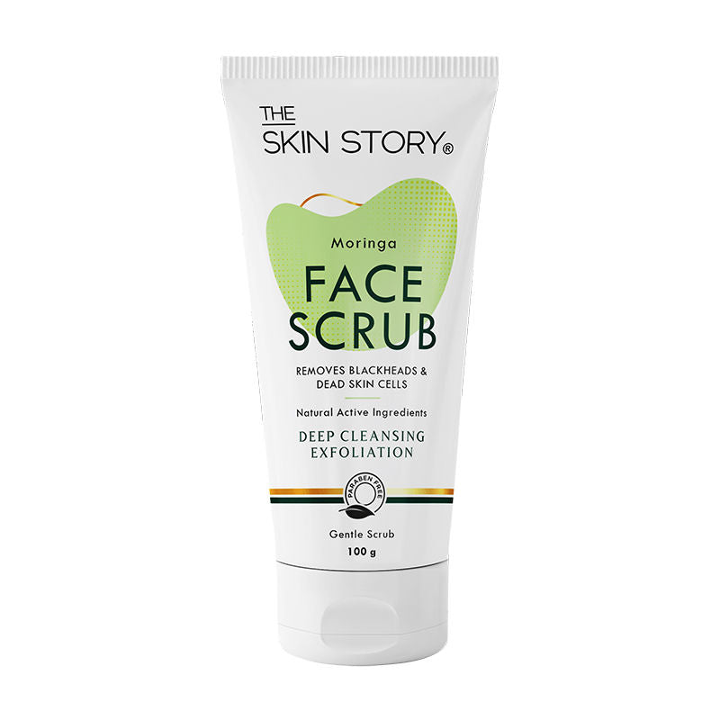 Moringa Gentle Face Scrub For Fresh Clear Skin Removes Blackheads Dead Skin Cells Tan