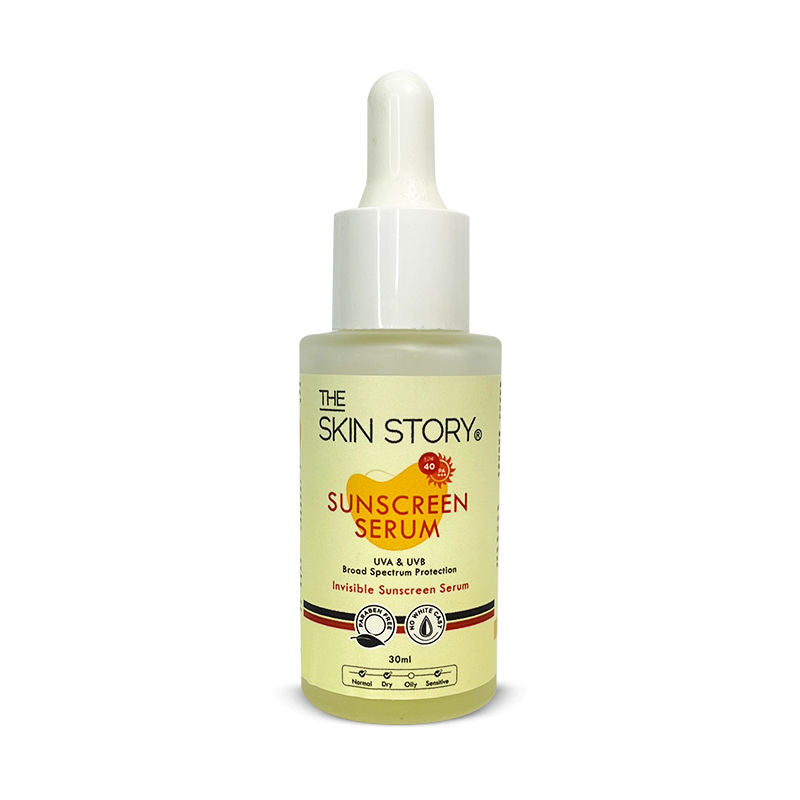 Invisible Liquid Sunscreen Serum For Face, SPF 40 PA+++ With Vitamin E, No White Cast
