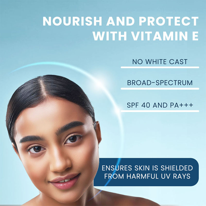 Invisible Liquid Sunscreen Serum For Face, SPF 40 PA+++ With Vitamin E, No White Cast