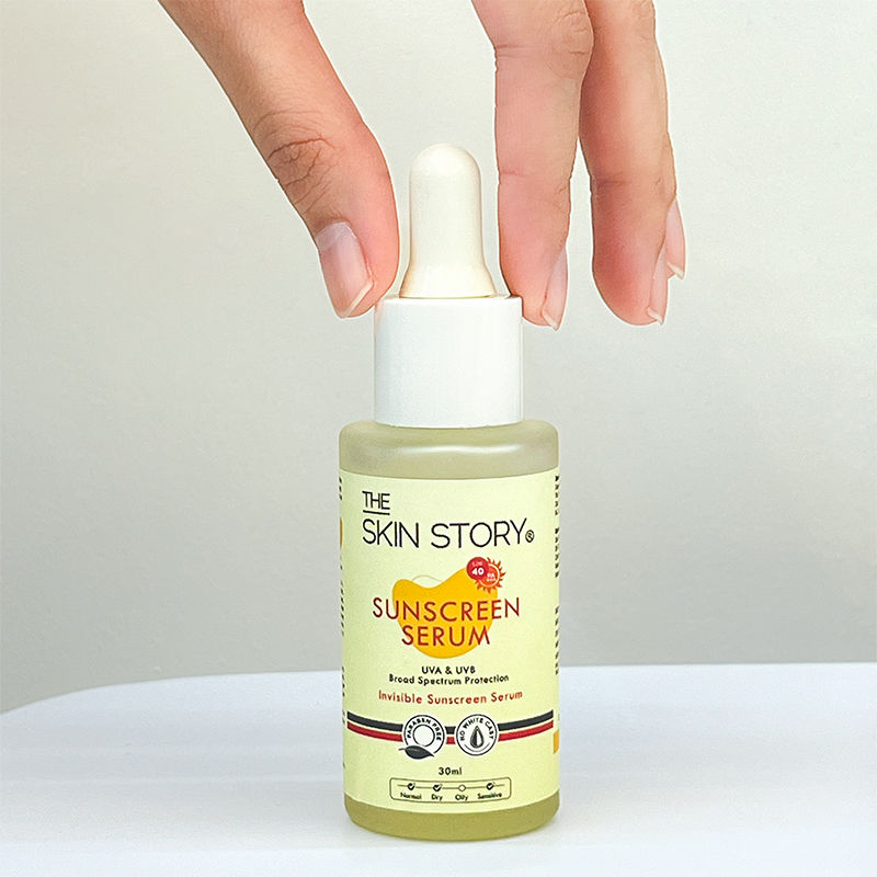 Invisible Liquid Sunscreen Serum For Face, SPF 40 PA+++ With Vitamin E, No White Cast