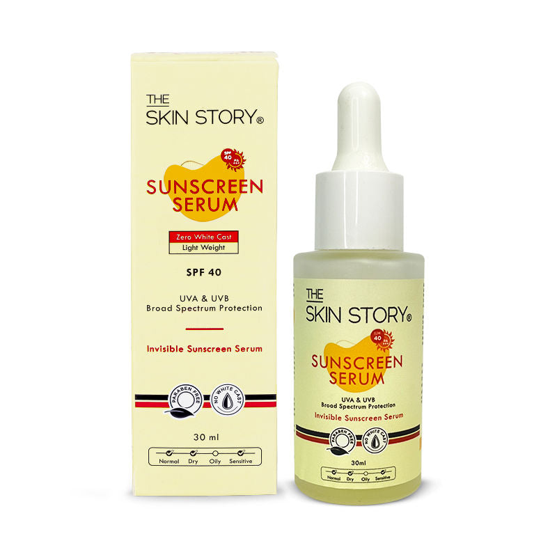 Invisible Liquid Sunscreen Serum For Face, SPF 40 PA+++ With Vitamin E, No White Cast