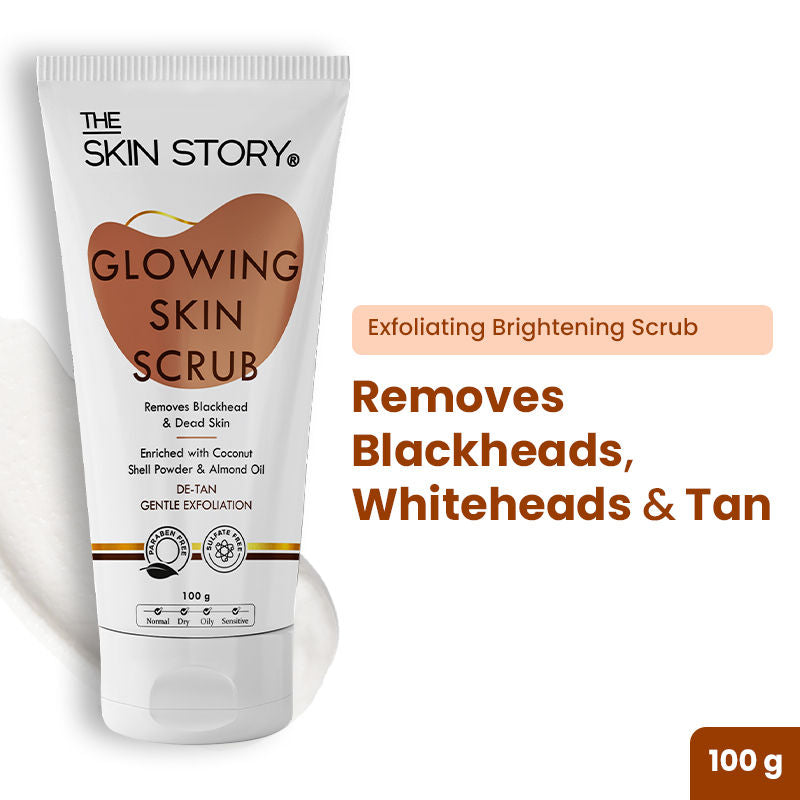Gentle Detan Face Scrub Exfoliate Dead Skin Remove Blackheads Dark Spots Pigmentation