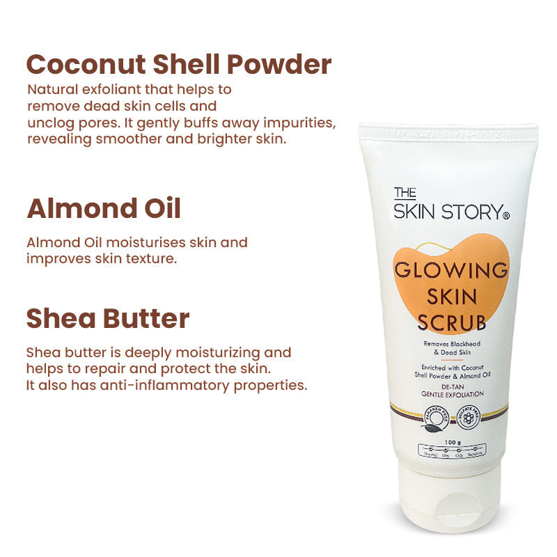 Gentle Detan Face Scrub Exfoliate Dead Skin Remove Blackheads Dark Spots Pigmentation