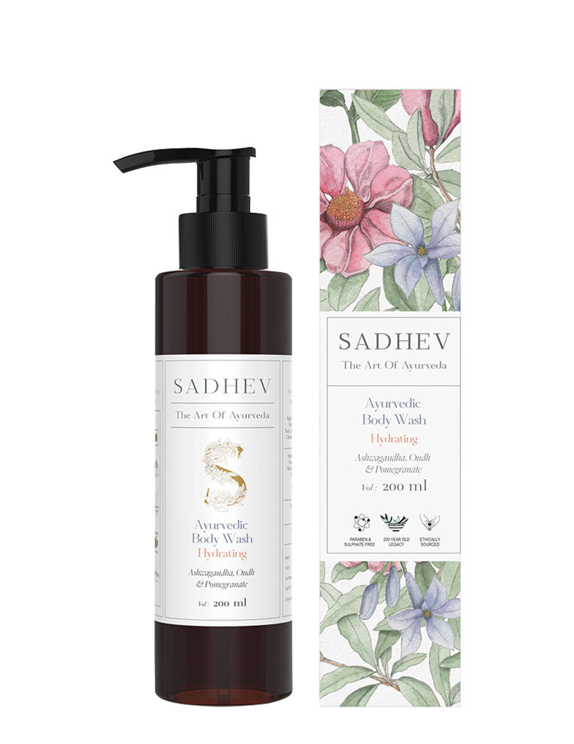 Ayurvedic Ashwagandha, Oudh & Pomegranate Hydrating Body Wash