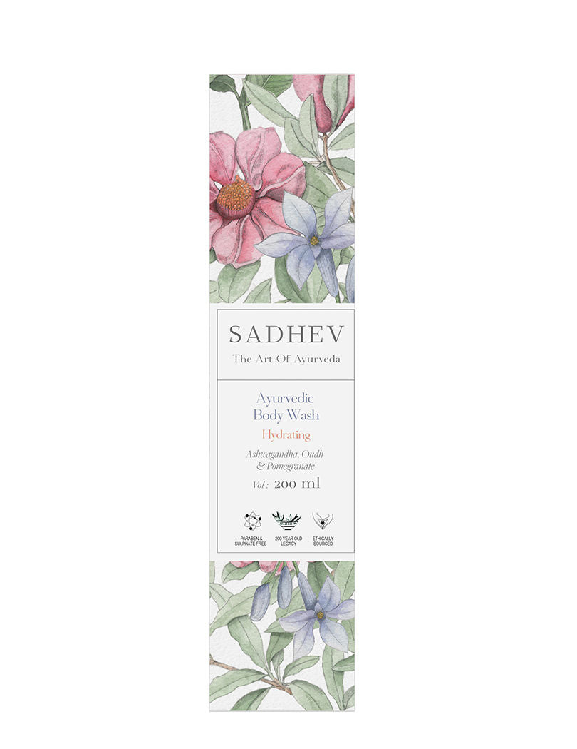 Ayurvedic Ashwagandha, Oudh & Pomegranate Hydrating Body Wash