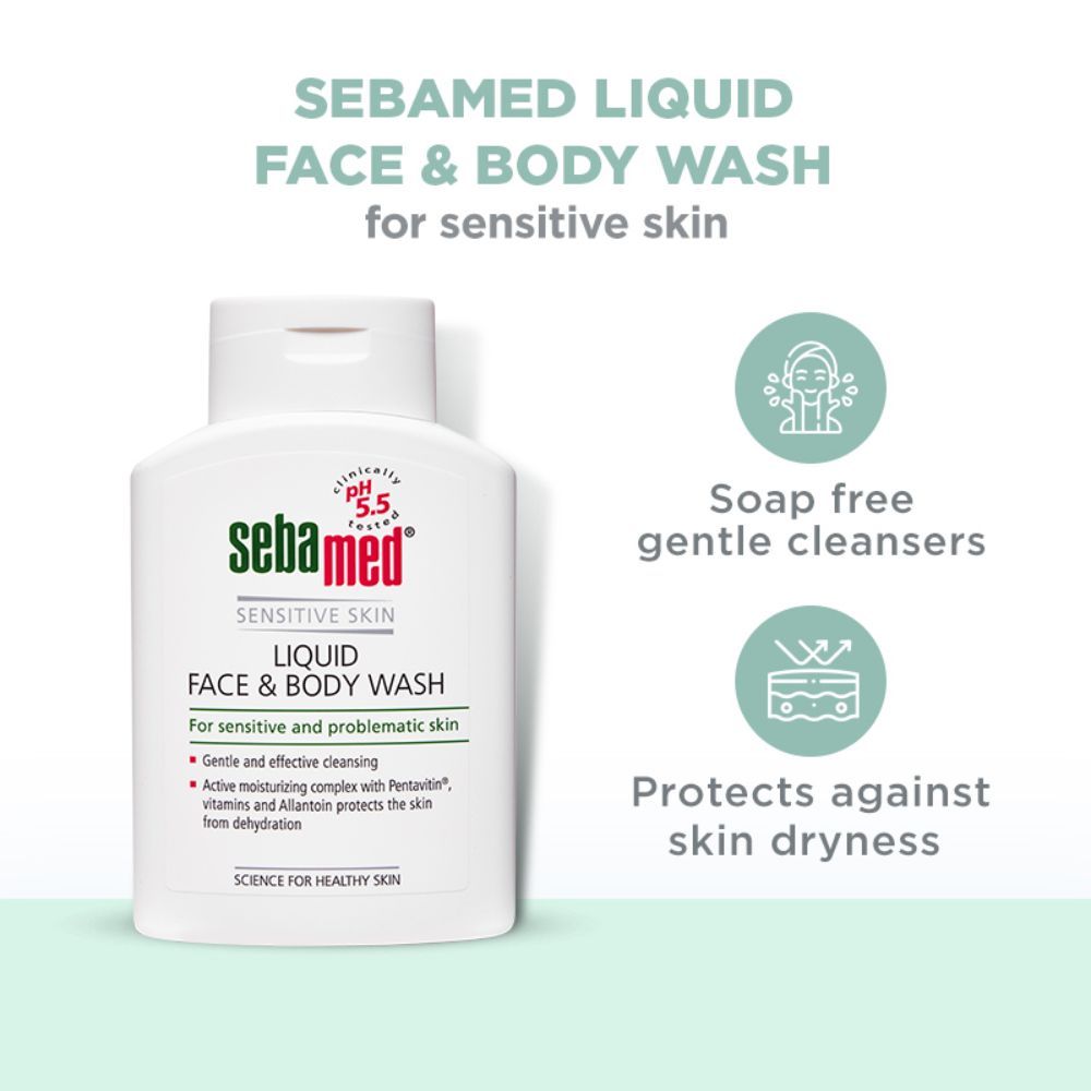 Liquid Face and Body Wash - For all skin types