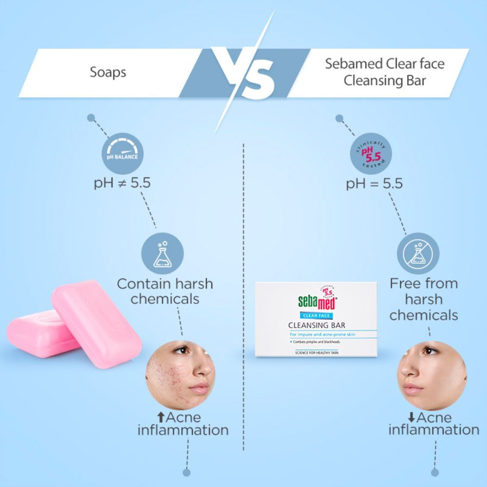 Clear Face Cleansing Bar - For impure and oily skin