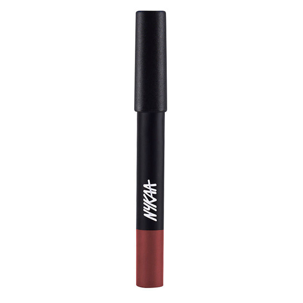Nykaa Matte-illicious Transferproof Lip Crayon Lipstick with Free Sharpener