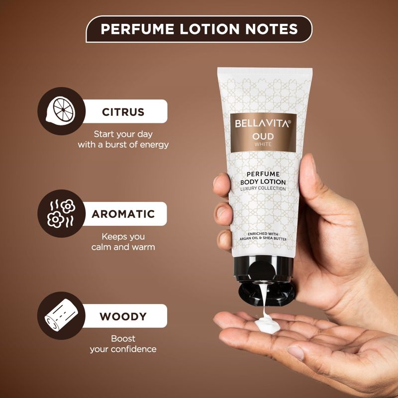 Bella Vita Oud White Perfume Body Lotion