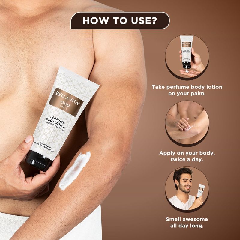 Bella Vita Oud White Perfume Body Lotion