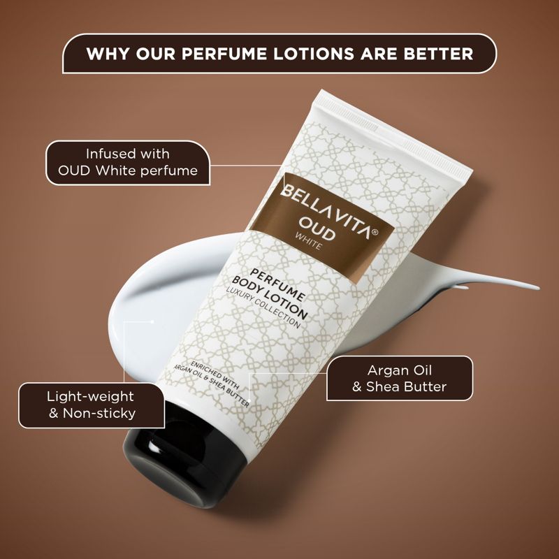Bella Vita Oud White Perfume Body Lotion