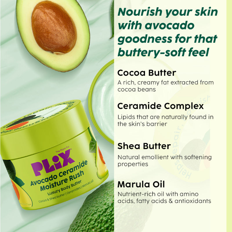 Avocado Ceramide Moisture Rush Luxury Body Butter