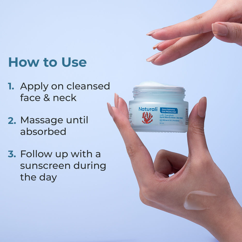 Aqua Hydrating Gel Moisturiser with Superfoods Earth Marine Water & Sea Algae