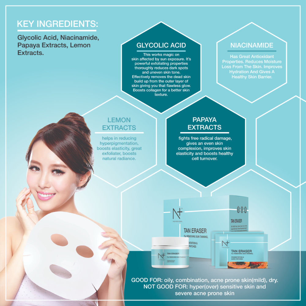 Tan Eraser Mask
