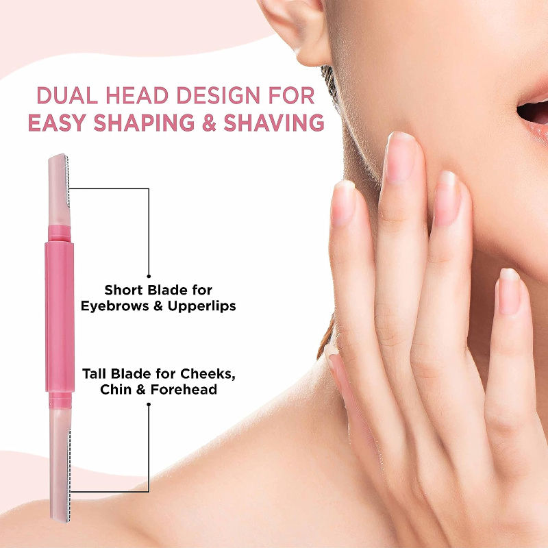 Reusable Dual Head Razor For Face Eyebrow, Chin Durable & Rust Free