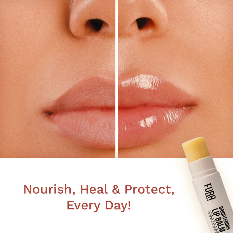 1% Vitamin C & Kojic Acid Brightening Lip Balm With SPF 30 - Almond Oil, Shea Butter & Vitamin E