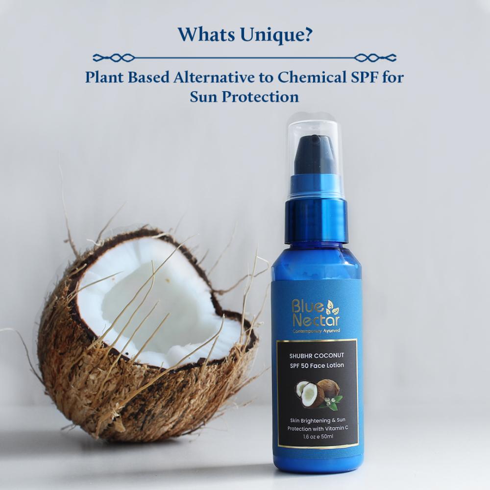 Shubhr Coconut SPF 50 Face Lotion For Sun Protection