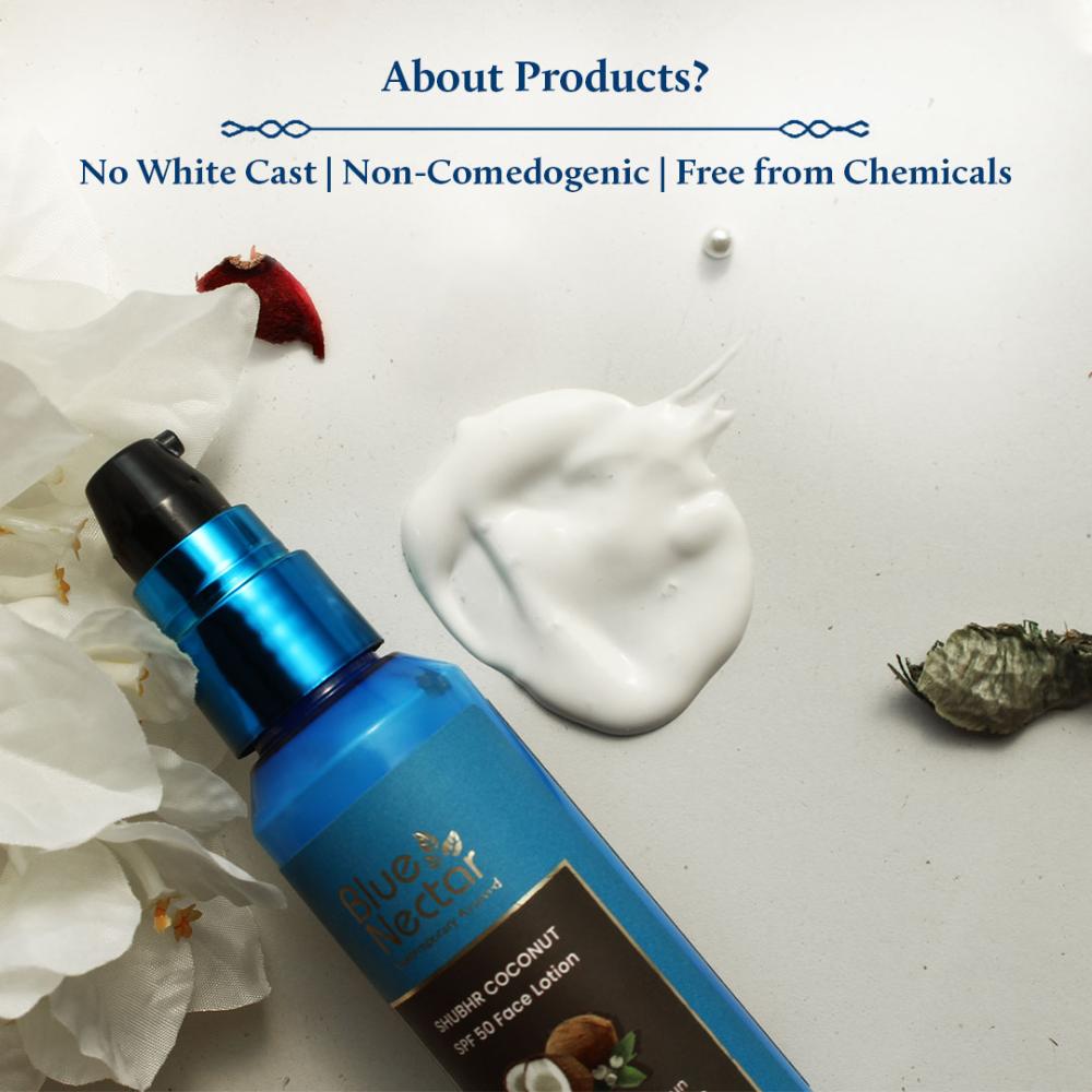 Shubhr Coconut SPF 50 Face Lotion For Sun Protection