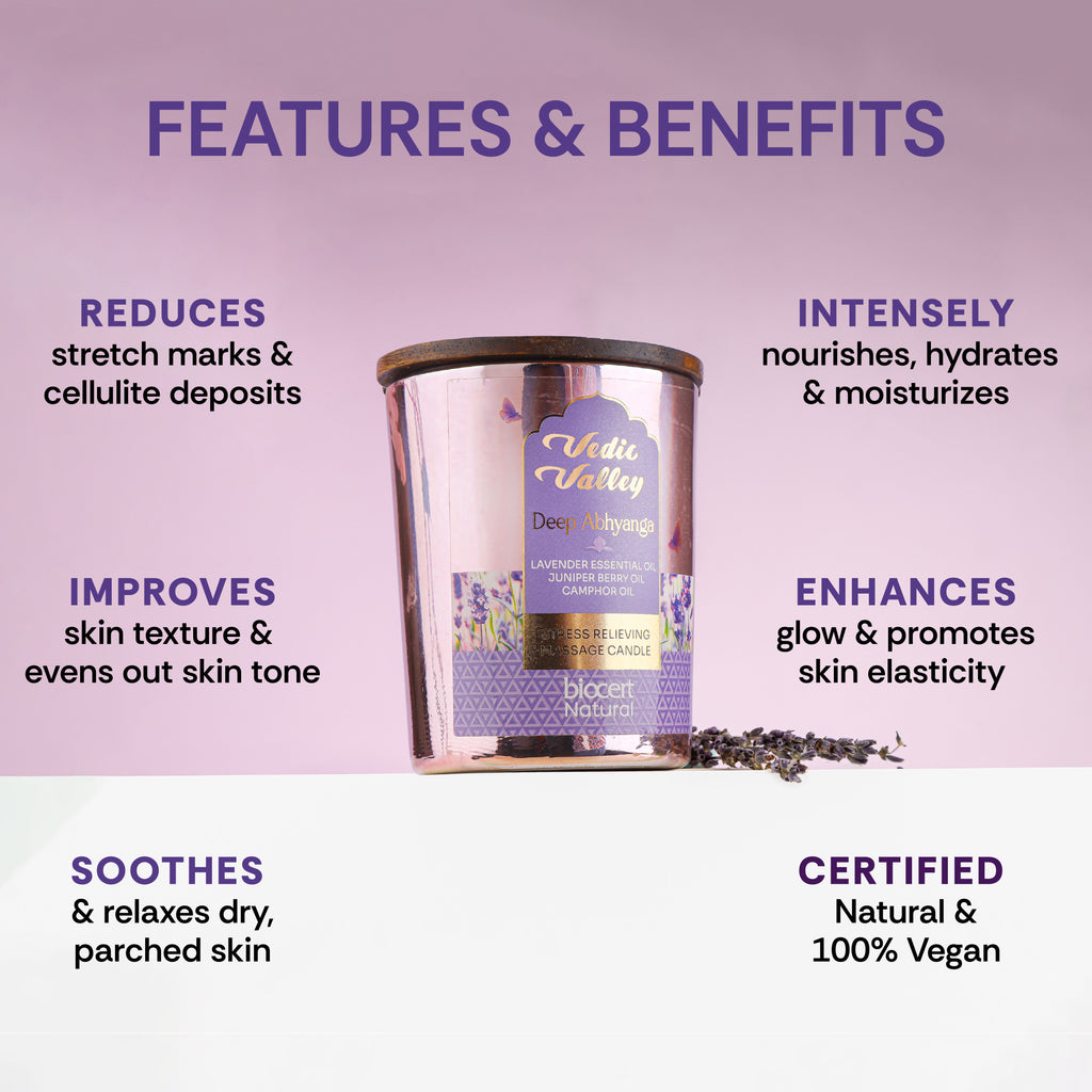 Lavender Stress Relieving Body Massage Candle